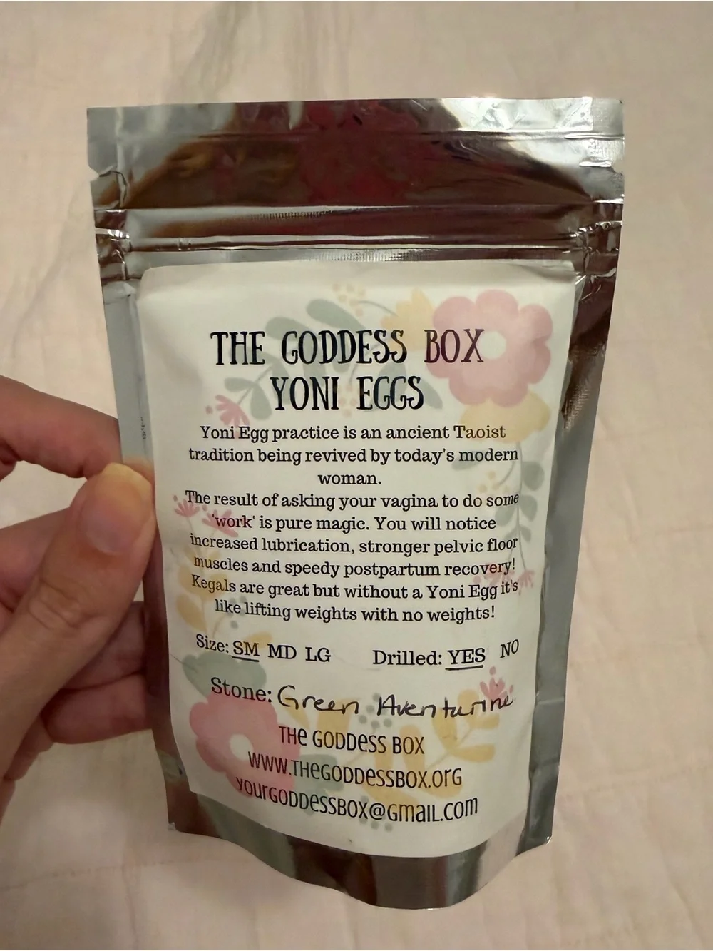 New The Goddess Box Green Aventurine Yoni Egg